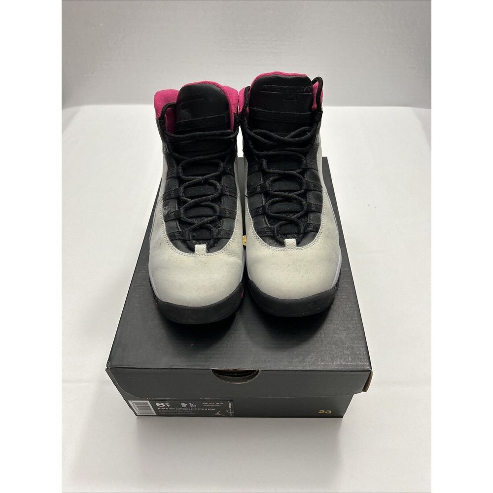 Air Jordan 10‎ Retro White/Pink (487211-008) Kid's Size 6.5Y